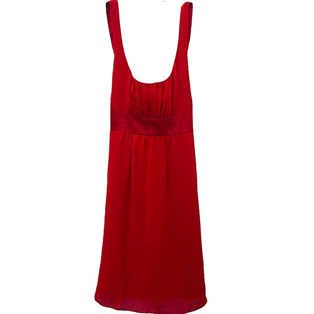 GUESS / Sheer Short Dress
Size: 3
Style: Strap / Zipper/ TieBack Color: Red